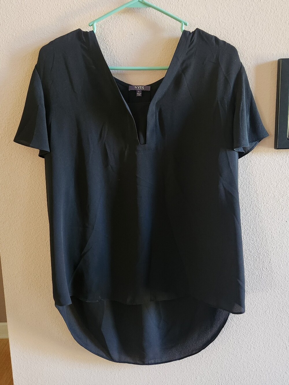 NYDJ Black Blouse L
